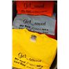 Image 1 : BIG TOTE OF 60 NEW T-SHIRTS (YELLOW, BLUE, ORANGE)