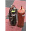Image 1 : PAIR OF ACETYLENE B TANKS WITH TORCH