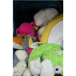 BIN FULL OF NEW STUFFED TOYS