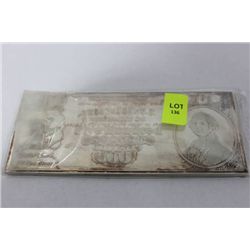 1/2 POUND US .999 SILVER $500 FACE VALUE BAR