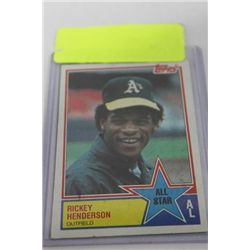 1982/83 TOPPS RICKY HENDERSON/REGGIE JACKSON CARDS