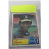 Image 1 : 1982/83 TOPPS RICKY HENDERSON/REGGIE JACKSON CARDS
