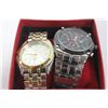 Image 1 : PAIR OF MENS STAINLESS STEEL WATCHES ON CHOICE