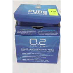 Q2 BLACK SMART HEADSET WITH HD AUDIO