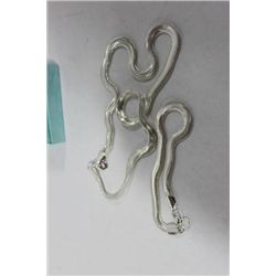 NEW STAMPED 925 HERRINGBONE CHAIN AND BRACELET