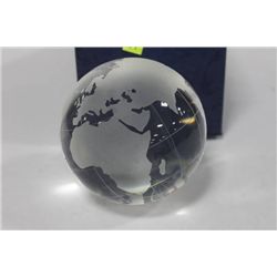 LARGE CRYSTAL WORLD GLOBE
