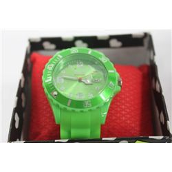 ICE RUBBER WATCH - GREEN ON CHOICE