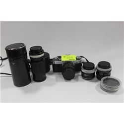 CANON PROFESSIONAL CAMERA WITH LENSES