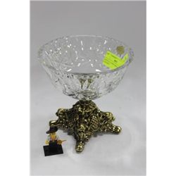 CRYSTAL CANDY DISH 24% LEAD CONTENT