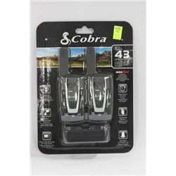 PAIR OF COBRA 2 WAY RADIOS (43 KM RANGE)