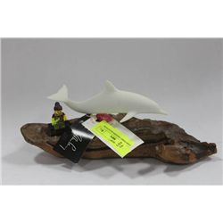 JOHN PERRY DOLPHIN SCULPTURE
