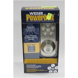 WEISER POWERBOLT TOUCHPAD ELECTRONIC DEADBOLT