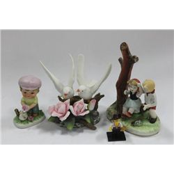 3 ASSORTED FIGURINES