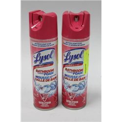 LYSOL BATHROOM FOAM X 2