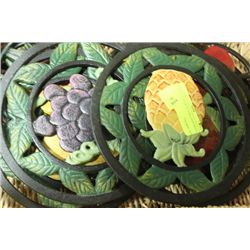 CAST IRON FRUIT WALL HANGINGS