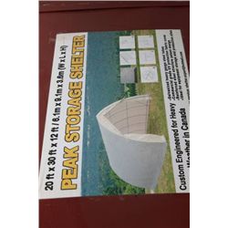 20' X 30' X12' PEAK STORAGE SHELTER