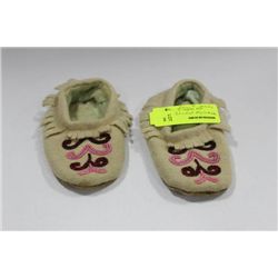 INUIT MADE BEADED MOCCASINS