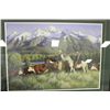 Image 1 : FARM & COUNTRY SIDE WOOD SIGNED & FRAMED PICTURE