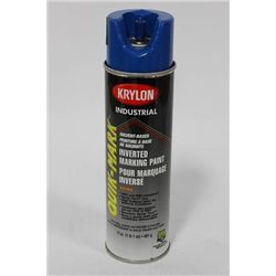 CASE OF KRYLON INDUSTRIAL MARKING PAINT: BLUE