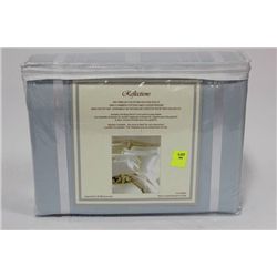 600 THREAD COUNT BLUE KING DUVET SET