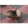 Image 1 : ANTIQUE SOLID COPPER COAL SHUTTLE
