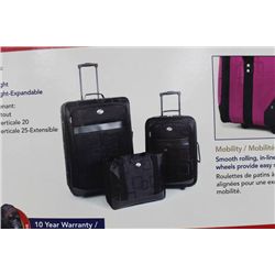 AMERICAN TOURISTER 3 PC BLACK LUGGAGE SET