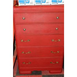 5 DRAWER REFINISHED DRESSER