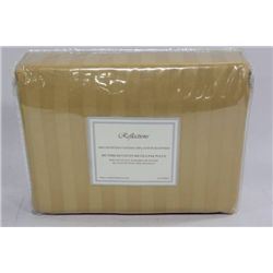 GOLD STRIPE 400 THREAD COUNT KING DUVET SET