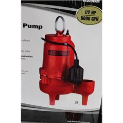 RED LION 1/2HP AUTOMATIC SUBMERSIBLE SEWAGE PUMP