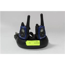 PAIR OF MOTOROLA TALK ABOUT 2 WAY RADIOS ON CHOICE