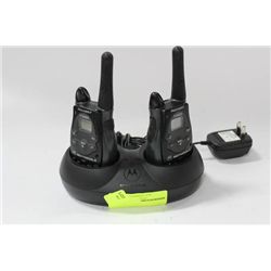 PAIR OF MOTOROLA TALK ABOUT 2 WAY RADIOS ON CHOICE