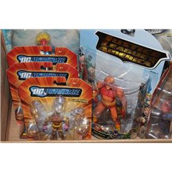 BOX OF DC ACTION FIGURES