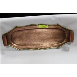 ANTIQUE DRAGON DESIGN COPPER TRAY