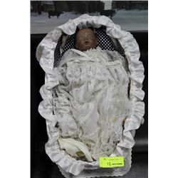 ESTATE DOLL W CRADLE