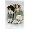 ESTATE PORCELAIN DOLL X2