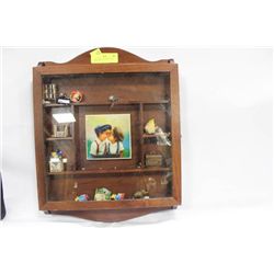 WALL DISPLAY W/ MINIATURE TRINKETS