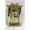 SOLAR QUARTZ BRASS MANTLE CLOCK