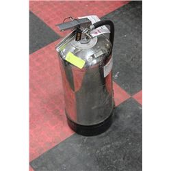 CHROME FIRE EXTINGUISHER W CHARGE