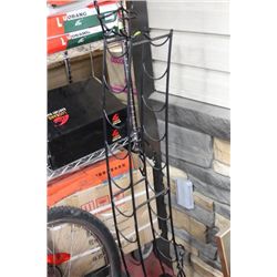 4FT. TALL METAL DECORATIVE WINE RACK