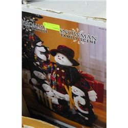 SNOW MAN FAMILY SCENE