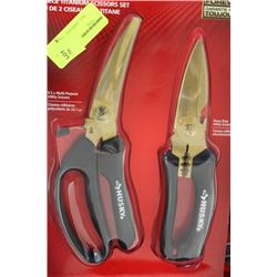 HUSKY 2 PC TITANIUM SCISSOR SET
