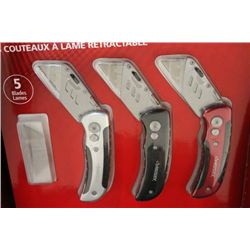 HUSKY 3 PC UTILITY KNIFE SET