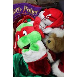 BOX FULL OF CHRISTMAS STOCKINGS