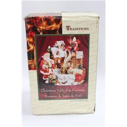 CHRISTMAS TABLE TOP FOUNTAIN