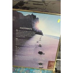 FOOTPRINTS FRAMED POEM