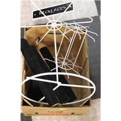 BOX OF NECKLACE DISPLAY STANDS