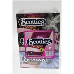 PK W 6 BOXES OF SCOTTIES KLEENEX