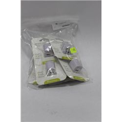 BAG W 6 USB WALL CHARGERS