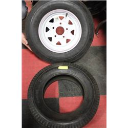 PAIR OF TRAILER TIRES
