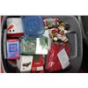 Image 1 : TOTE OF CHRISTMAS DECORATIONS